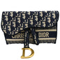 CHRISTIAN DIOR Saddle Oblique Canvas Belt Bag Navy Blue Rovelle Bags