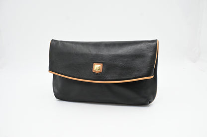 Celine Clutch in Black Leather