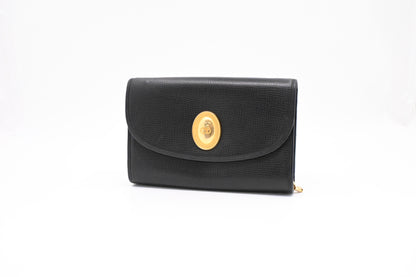 Dior Chain Shoulder Bag in Black Leather Rovelle Bags