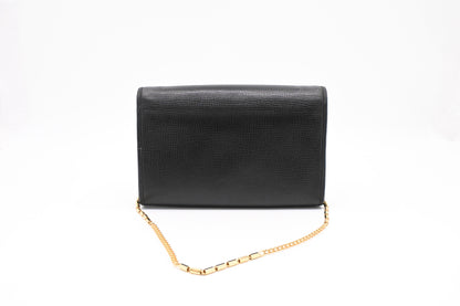 Dior Chain Shoulder Bag in Black Leather Rovelle Bags
