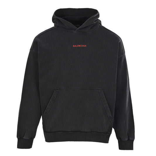 Balenciaga Oversized Logo Pullover Hoodie