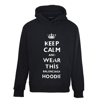 Balenciaga Oversized Logo Pullover Hoodie