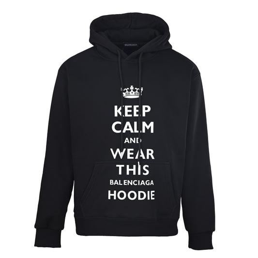 Balenciaga Oversized Logo Pullover Hoodie
