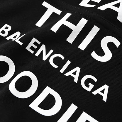 Balenciaga Unisex Oversized Logo Hoodie