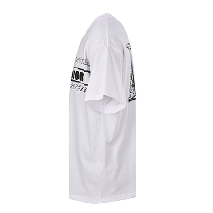 Dior Graffiti Letter Short-Sleeve T-Shirt