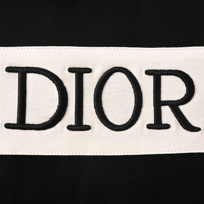 DIOR 47 Short-Sleeve T-Shirt with Back Lettering and Stripes