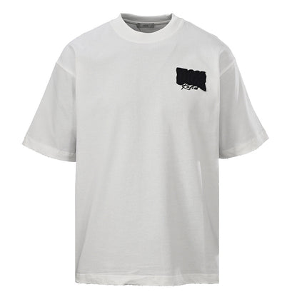 DIOR T-Shirt with Large Back Logo Appliqué and Embroidered Lettering