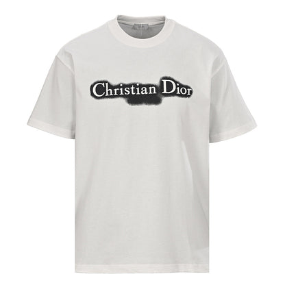Dior Black and White Brushstroke T-Shirt