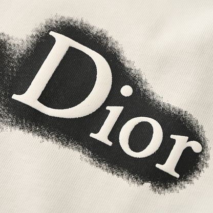 Dior Black and White Brushstroke T-Shirt
