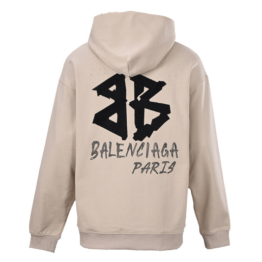 Balenciaga Unisex Oversized Logo Hoodie – Made in Italy