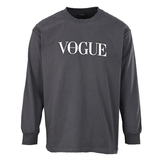 Balenciaga Washed Cotton Oversized Hoodie with Distressed Details