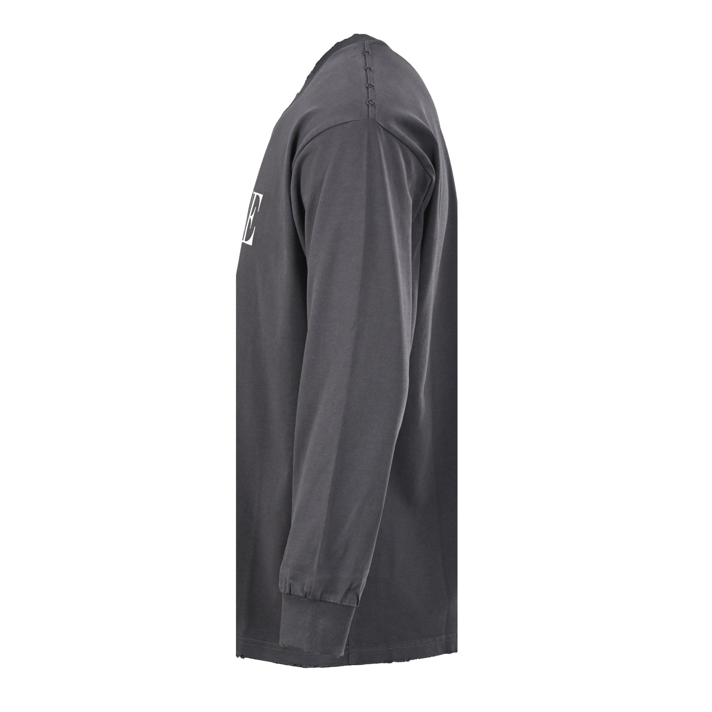 Balenciaga Washed Cotton Oversized Hoodie with Distressed Details