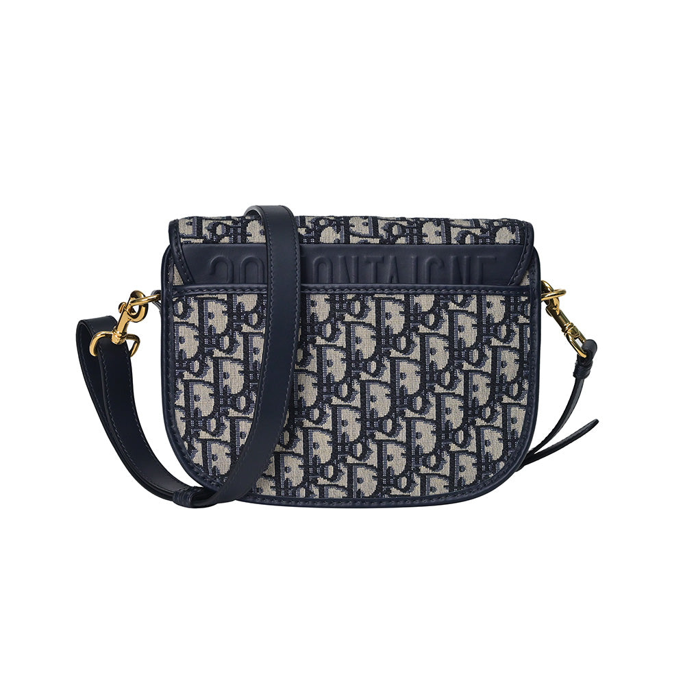 Blue Dior Oblique Jacquard Medium Dior Bobby Bag Rented Out Rovelle Bags