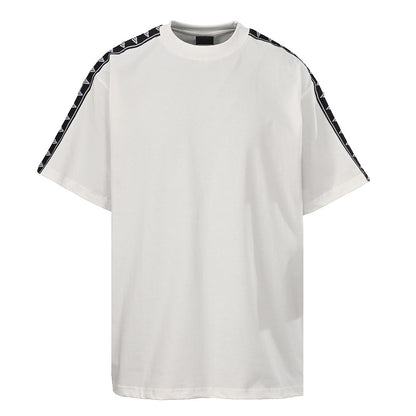 BALENCIAGA 3B Logo-Tape Short-Sleeve T-Shirt