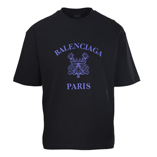 Balenciaga Faded Logo Washed Cotton T-Shirt