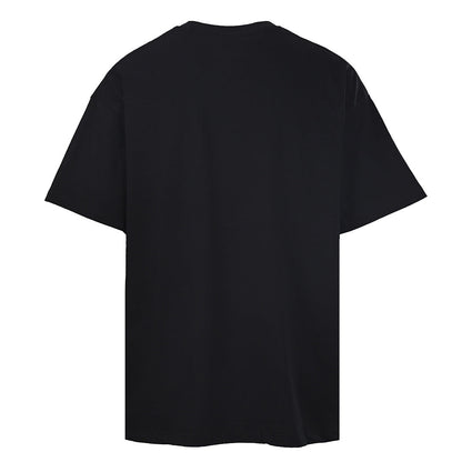 DIOR Short-Sleeve T-Shirt with Front Floral Puffy-Print Letter Logo
