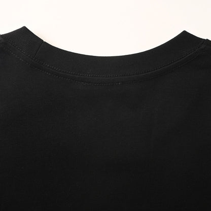 DIOR Short-Sleeve T-Shirt with Front Floral Puffy-Print Letter Logo