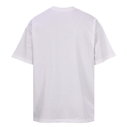DIOR Short-Sleeve T-Shirt with Front Floral Puffy-Print Letter Logo