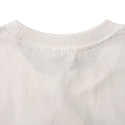 DIOR Short-Sleeve T-Shirt with Front Floral Puffy-Print Letter Logo