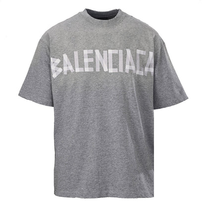 Balenciaga (BLCG) Grey Masking Tape Short-Sleeve T-Shirt