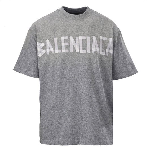 Balenciaga (BLCG) Grey Masking Tape Short-Sleeve T-Shirt