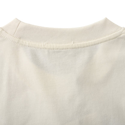 DIOR 3D Sketch-Style Letter Embroidery Short-Sleeve T-Shirt