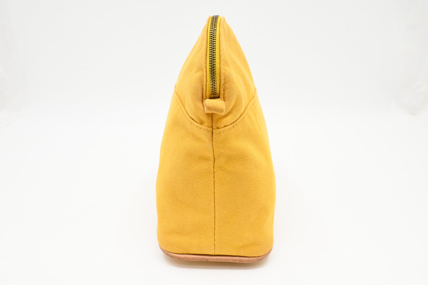Hermes Bolide Pouch 25 In Yellow Canvas