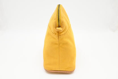 Hermes Bolide Pouch 25 In Yellow Canvas