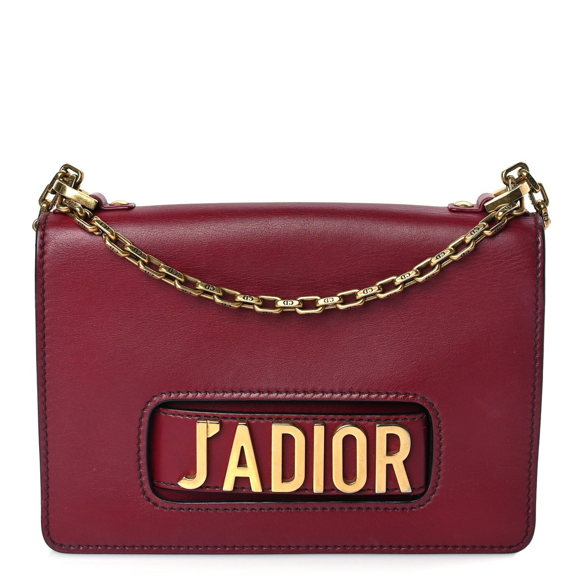 Christian Dior Calfskin J'Adior Chain Flap Bag Red Rovelle Bags