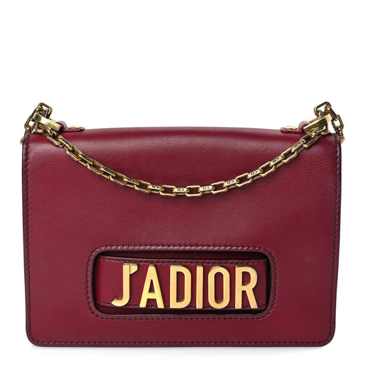 Christian Dior Calfskin J'Adior Chain Flap Bag Red Rovelle Bags