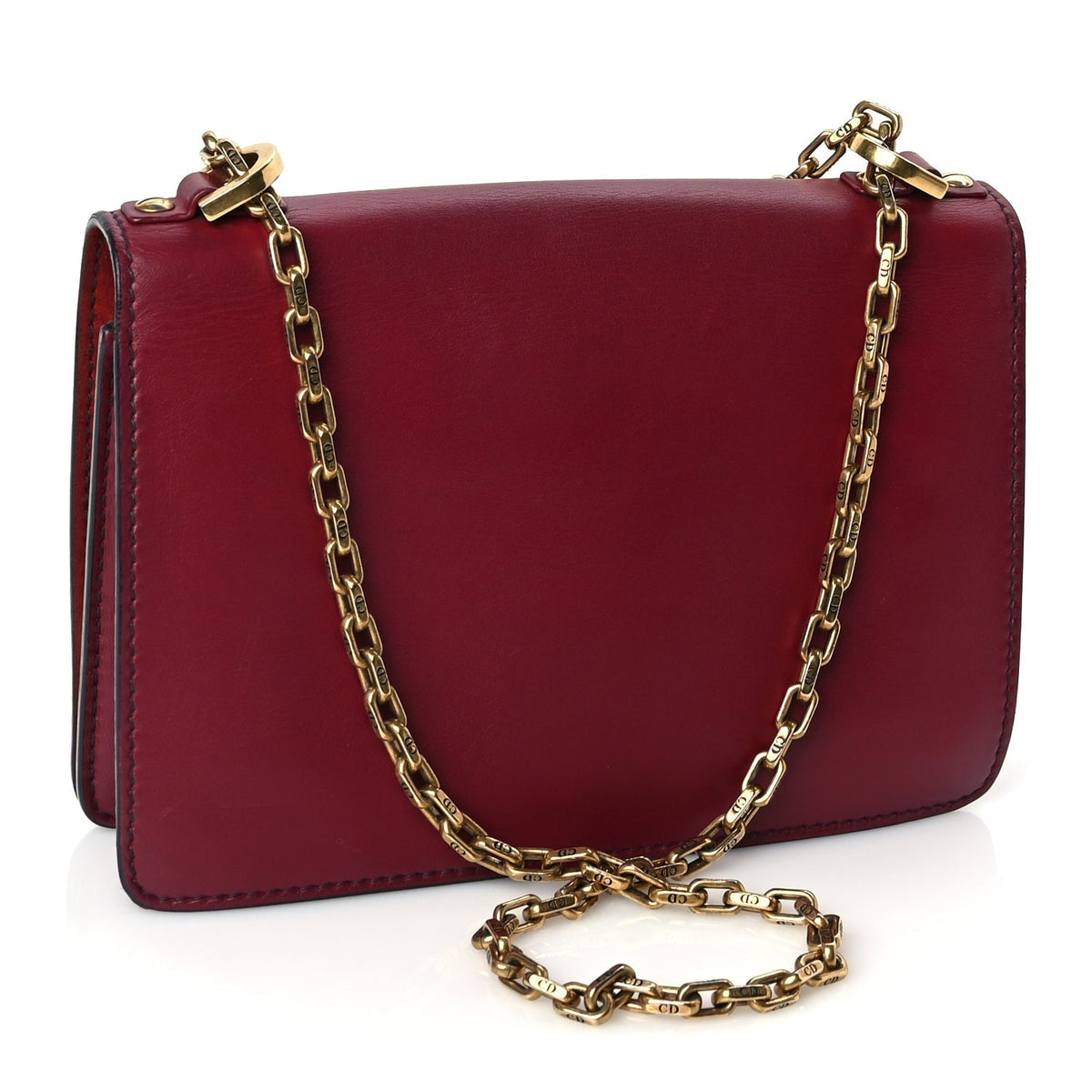 Christian Dior Calfskin J'Adior Chain Flap Bag Red Rovelle Bags
