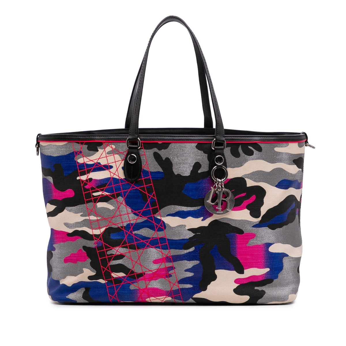 Dior Anselm Reyle Large Canvas Camoflage Tote Rovelle Bags
