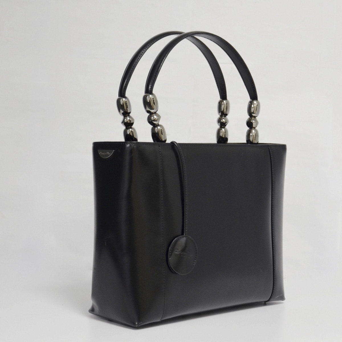 Dior Black Chrome Beaded Malice Tote Rovelle Bags