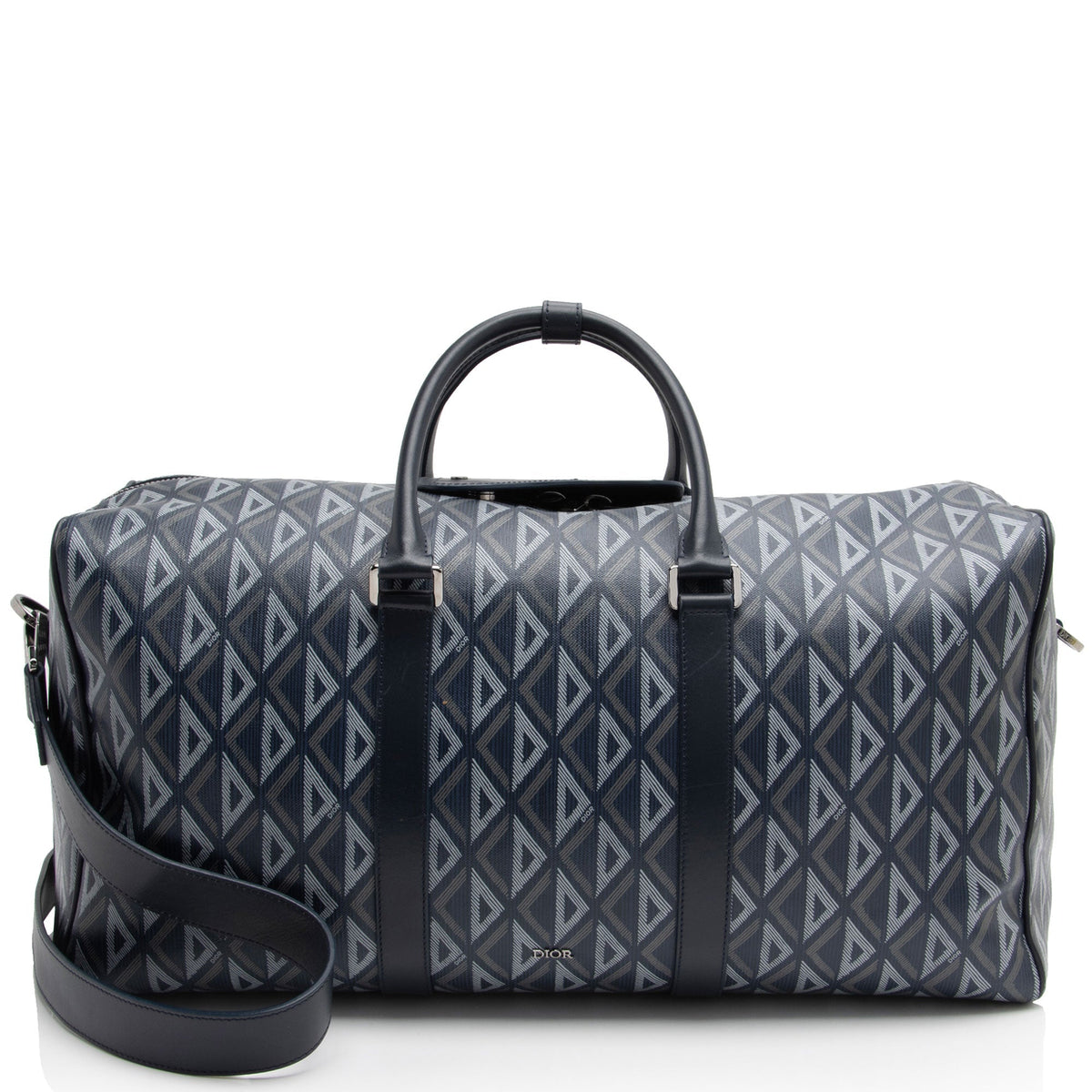 Dior CD Diamond Coated Canvas Lingot Duffle Bag (SHF-xwDGyq) Rovelle Bags