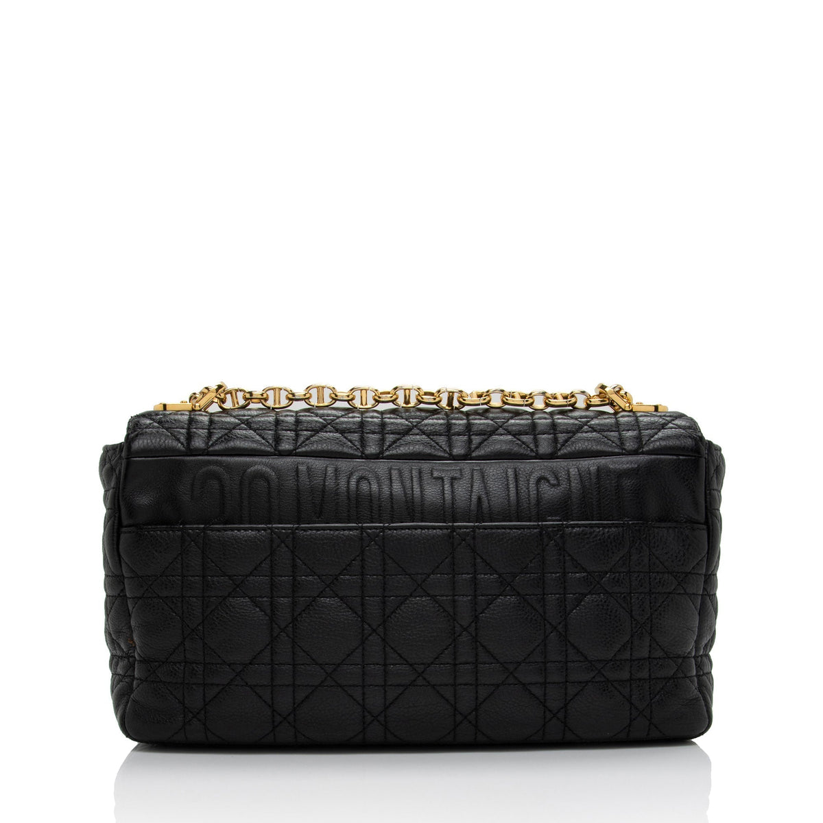 Dior Cannage Calfskin Caro Large Shoulder Bag (SHF-NckJ9e) Rovelle Bags