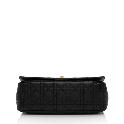 Dior Cannage Calfskin Caro Large Shoulder Bag (SHF-NckJ9e) Rovelle Bags