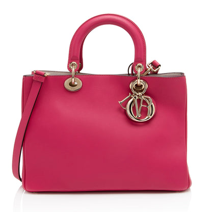 Dior Calfskin Diorissimo Medium Tote (SHF-8DRXfS) Rovelle Bags