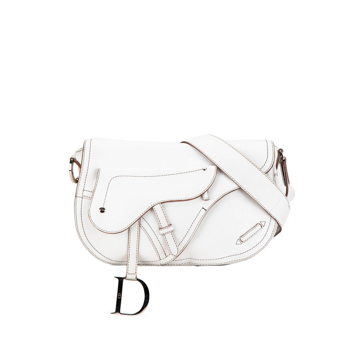 Dior Calfskin Double Saddle Crossbody Rovelle Bags