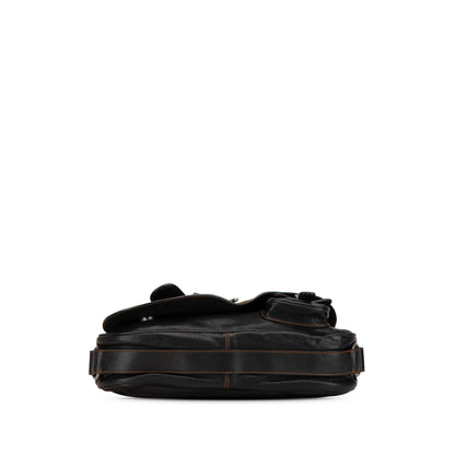 Dior Calfskin Gaucho Double Saddle Shoulder Bag (SHG-XIEEW1) Rovelle Bags