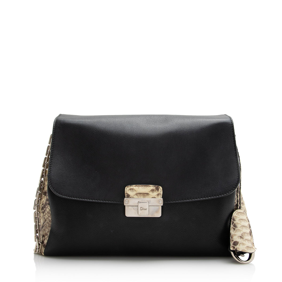 Dior Calfskin Python Diorling Large Shoulder Bag (SHF-22330) Rovelle Bags
