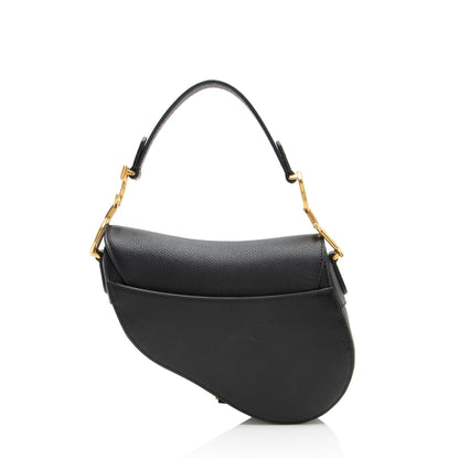 Dior Grained Calfskin Saddle Mini Bag Rovelle Bags