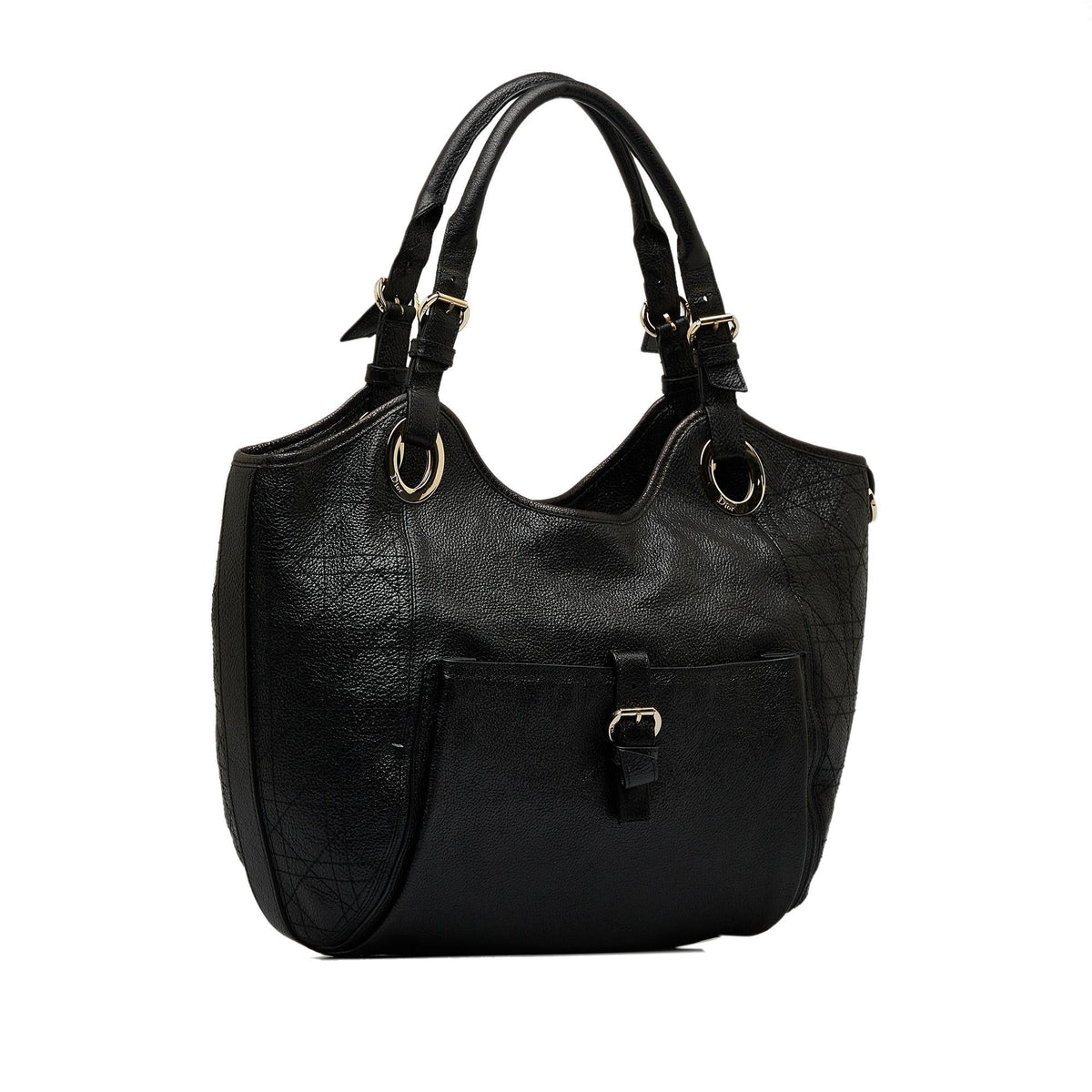 Dior Cannage Bee Tote Bag (SHG-Ftr9Ln) Rovelle Bags