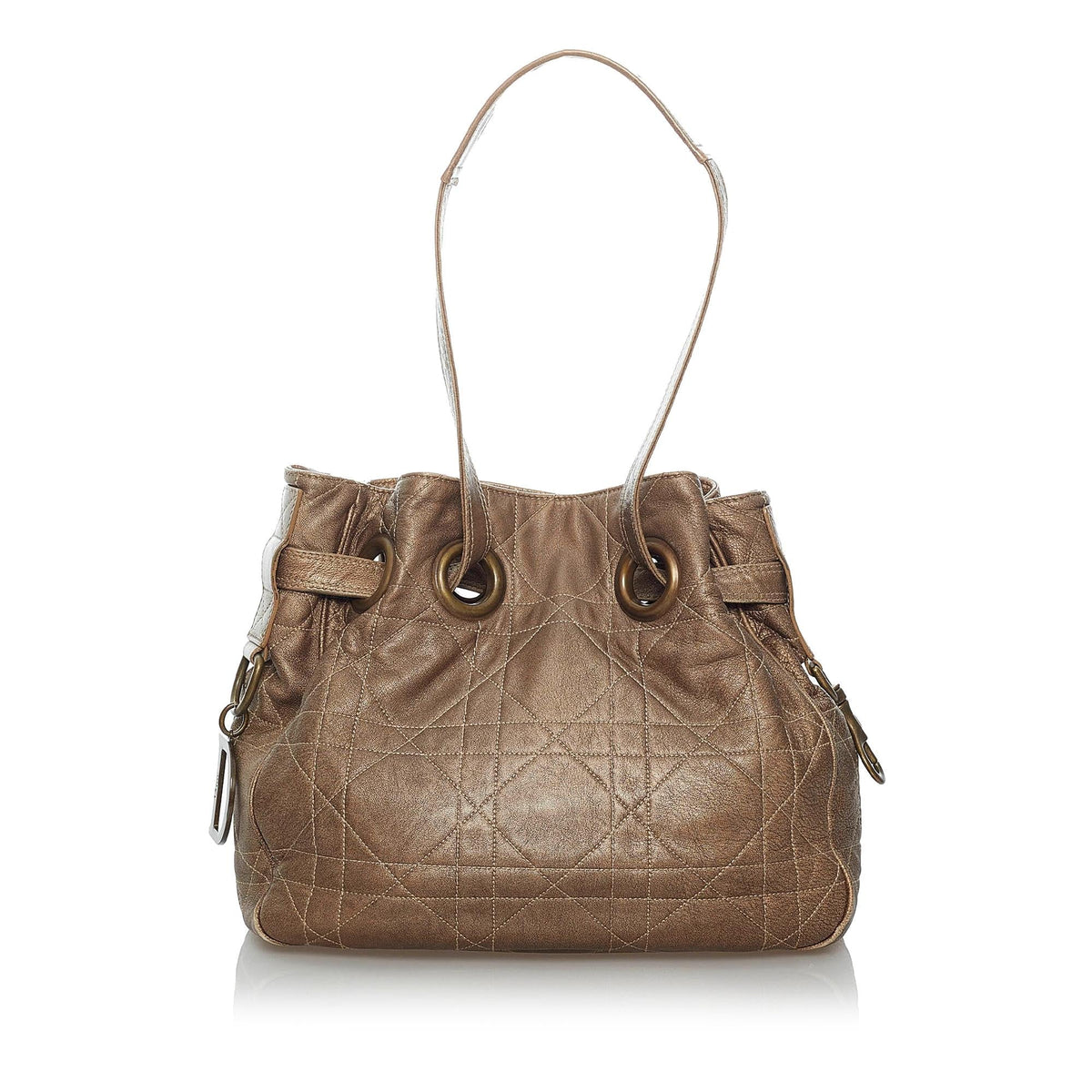 Dior Cannage Drawstring Bucket Bag (SHG-29477) Rovelle Bags
