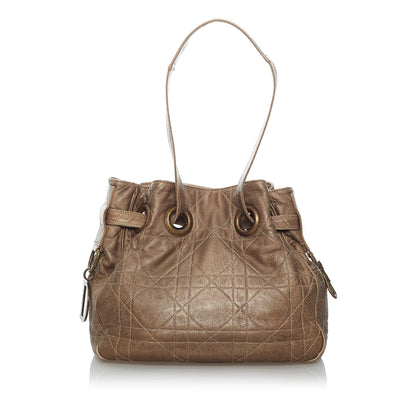 Dior Cannage Drawstring Bucket Bag (SHG-29477) Rovelle Bags