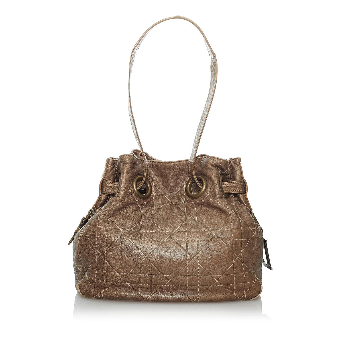 Dior Cannage Drawstring Bucket Bag (SHG-37208) Rovelle Bags