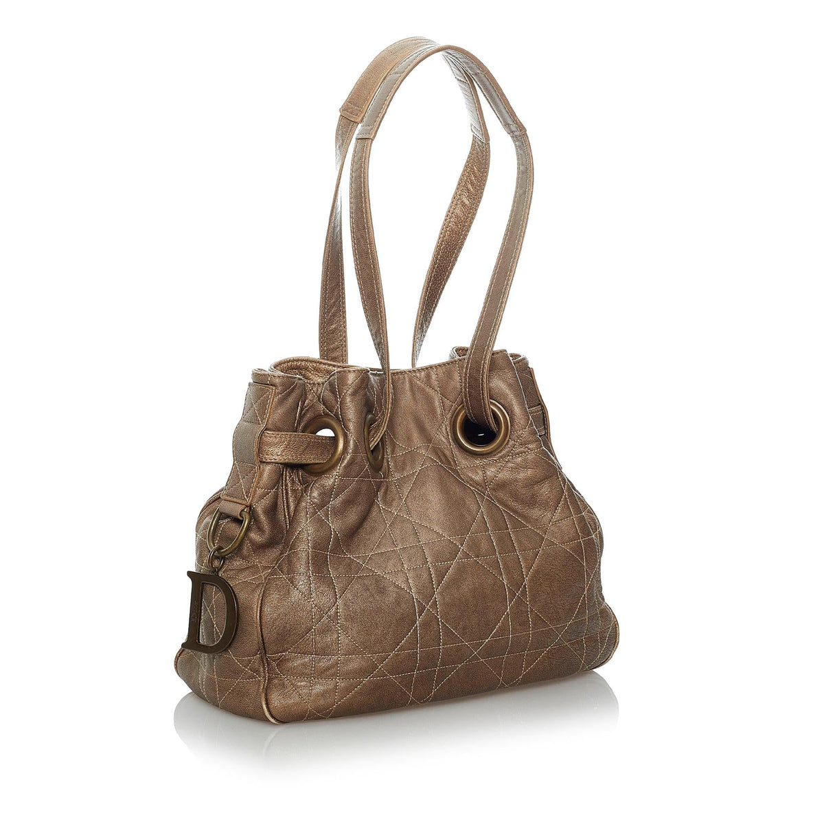 Dior Cannage Drawstring Bucket Bag (SHG-37208) Rovelle Bags