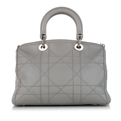 Dior Cannage Granville Leather Satchel (SHG-24327) Rovelle Bags