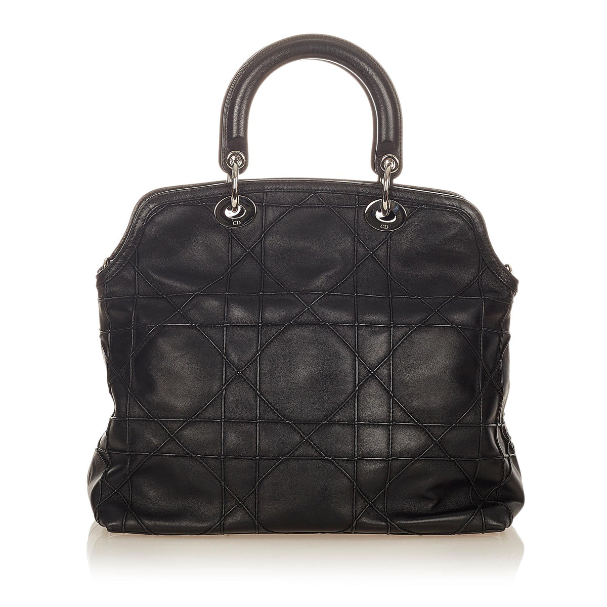 Dior Cannage Granville Leather Satchel (SHG-24672) Rovelle Bags