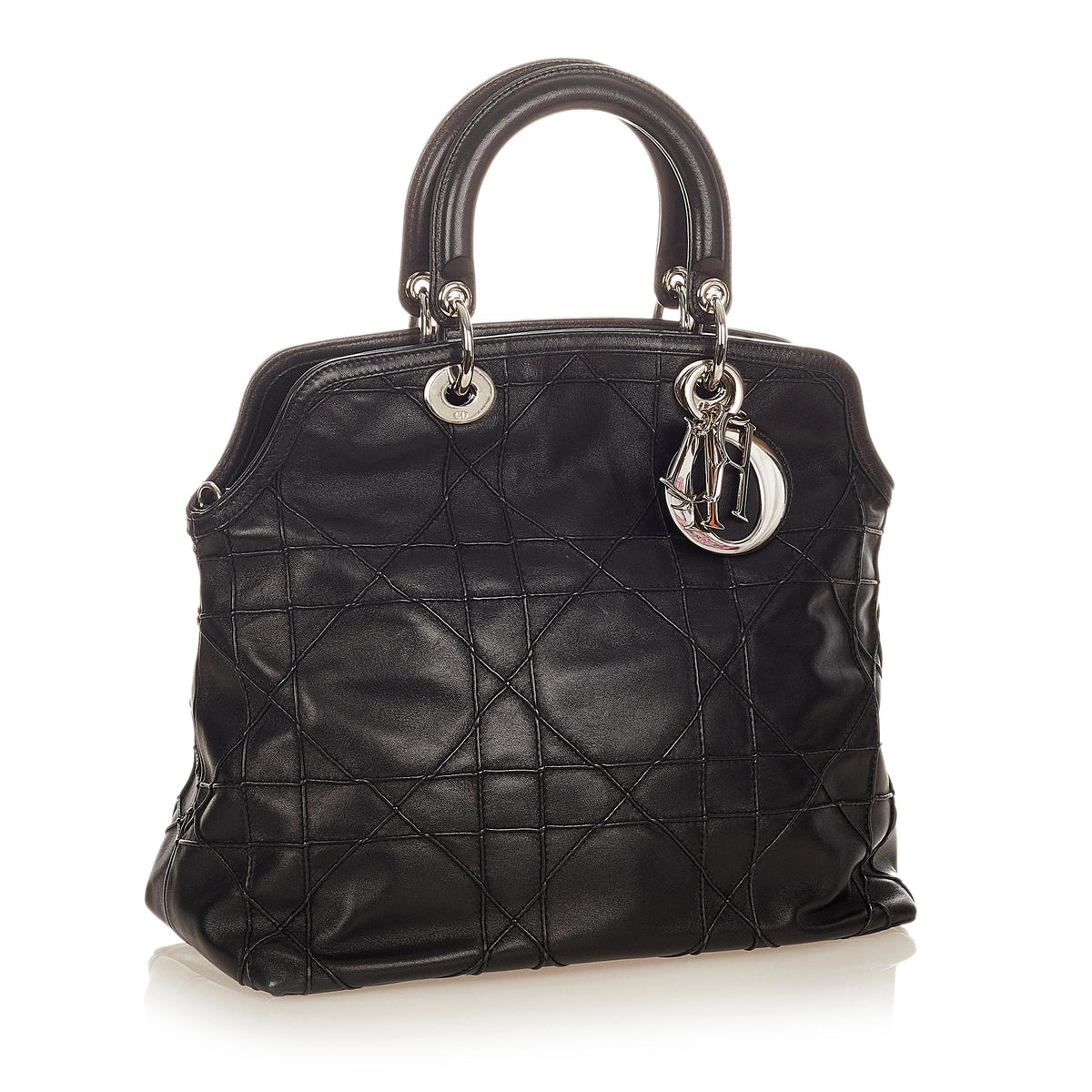 Dior Cannage Granville Leather Satchel (SHG-24672) Rovelle Bags