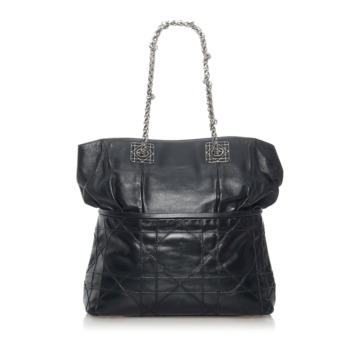 Dior Cannage Granville Leather Tote Bag (SHG-30181) Rovelle Bags